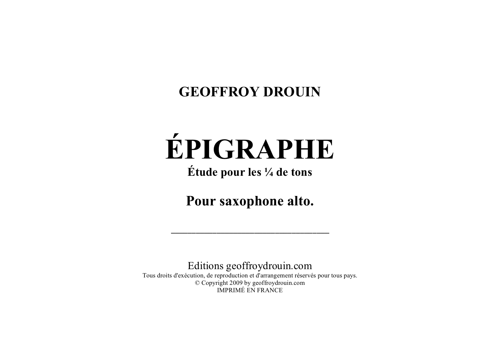 Épigraphe